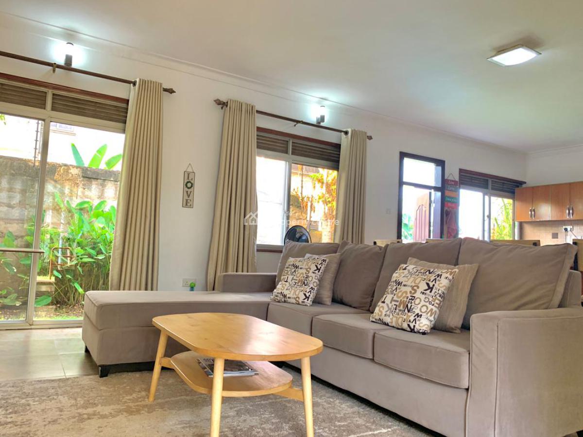 Fully Furnished 3 Bedroom House with Garden, Ali Ismail Rd, Kisaasi, Kampala, Central Region, Semi-detached Duplex for Rent