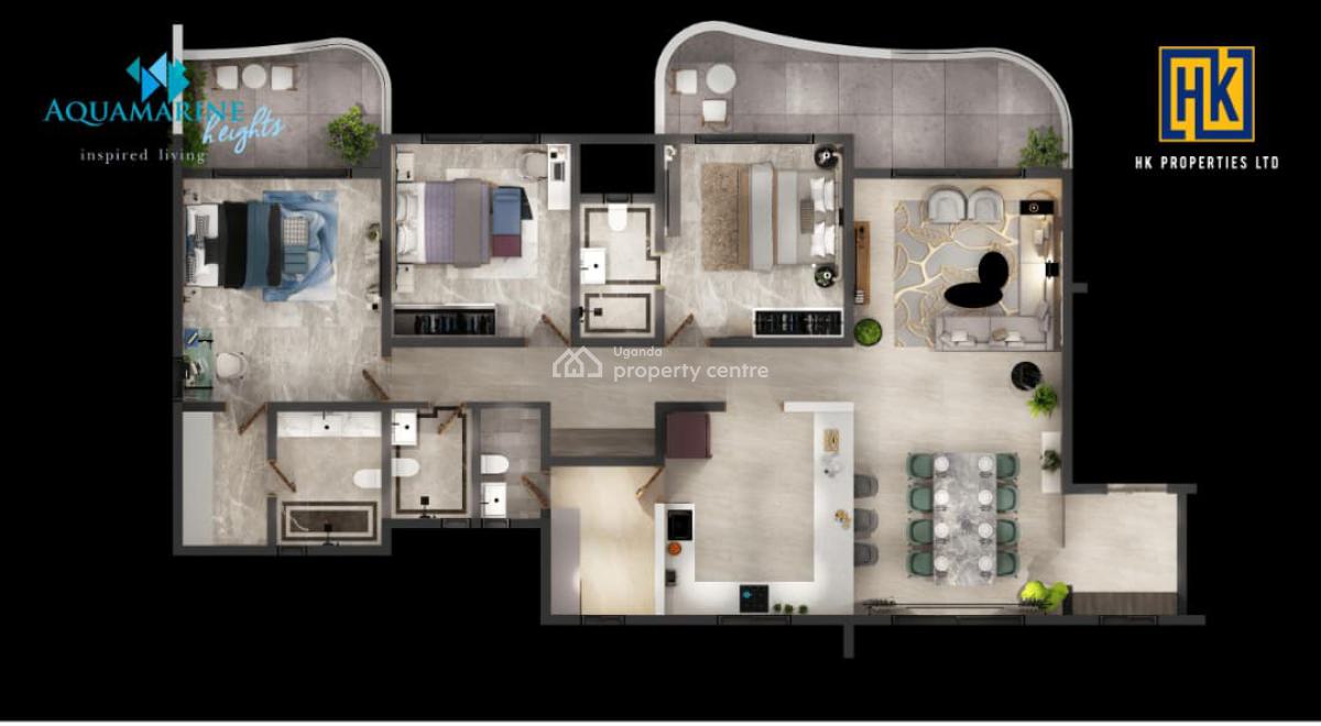 3 Bedrooms Condominium Apartments in Munyonyo Uganda, Kampala, Central Region, Apartment for Sale